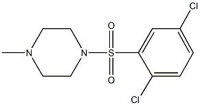1-[(2,5-dichlorophenyl)sulfonyl]-4-methylpiperazine 化学構造式