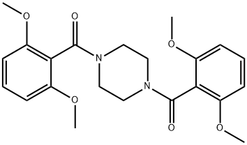 1,4-bis(2,6-dimethoxybenzoyl)piperazine 结构式