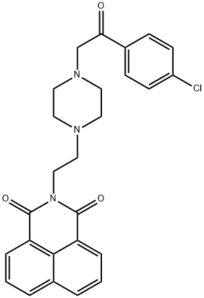 2-(2-{4-[2-(4-chlorophenyl)-2-oxoethyl]-1-piperazinyl}ethyl)-1H-benzo[de]isoquinoline-1,3(2H)-dione|