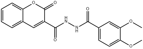 325473-49-2 N'-(3,4-dimethoxybenzoyl)-2-oxo-2H-chromene-3-carbohydrazide