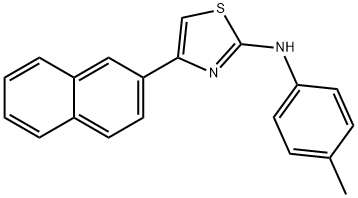 N-(4-methylphenyl)-N-[4-(2-naphthyl)-1,3-thiazol-2-yl]amine Structure