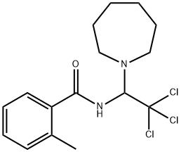 N-[1-(1-azepanyl)-2,2,2-trichloroethyl]-2-methylbenzamide,325479-53-6,结构式