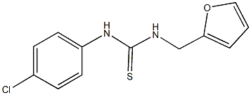 N-(4-chlorophenyl)-N'-(2-furylmethyl)thiourea Struktur