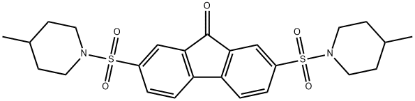 2,7-bis[(4-methyl-1-piperidinyl)sulfonyl]-9H-fluoren-9-one|