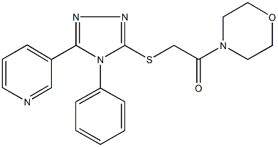 4-({[4-phenyl-5-(3-pyridinyl)-4H-1,2,4-triazol-3-yl]sulfanyl}acetyl)morpholine|