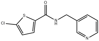5-chloro-N-(3-pyridinylmethyl)-2-thiophenecarboxamide,325733-69-5,结构式