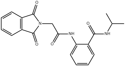 2-{[(1,3-dioxo-1,3-dihydro-2H-isoindol-2-yl)acetyl]amino}-N-isopropylbenzamide Struktur