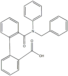 2'-[(benzylanilino)carbonyl][1,1'-biphenyl]-2-carboxylic acid|