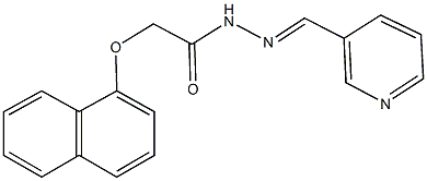 2-(1-naphthyloxy)-N'-(3-pyridinylmethylene)acetohydrazide Structure