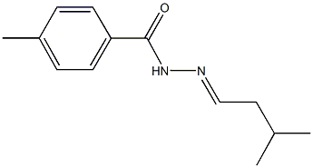4-methyl-N'-(3-methylbutylidene)benzohydrazide Structure