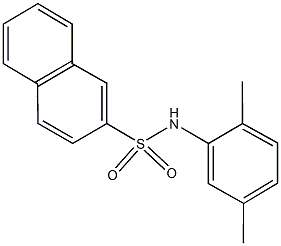 N-(2,5-dimethylphenyl)-2-naphthalenesulfonamide Struktur