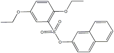 2-naphthyl 2,5-diethoxybenzenesulfonate,325811-12-9,结构式