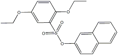 2-naphthyl 2,5-diethoxybenzenesulfonate Structure