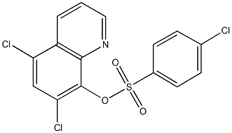 5,7-dichloro-8-quinolinyl 4-chlorobenzenesulfonate Struktur