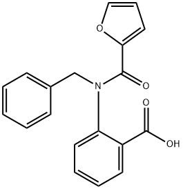 2-[benzyl(2-furoyl)amino]benzoic acid Struktur