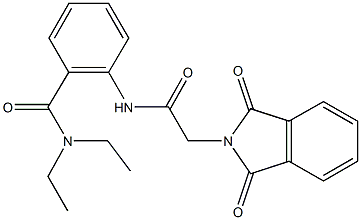 2-{[(1,3-dioxo-1,3-dihydro-2H-isoindol-2-yl)acetyl]amino}-N,N-diethylbenzamide|