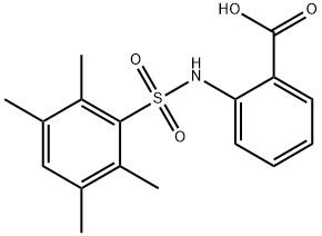 2-{[(2,3,5,6-tetramethylphenyl)sulfonyl]amino}benzoic acid Structure