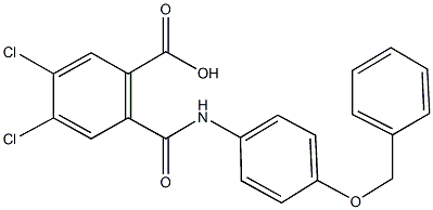 325857-51-0 2-{[4-(benzyloxy)anilino]carbonyl}-4,5-dichlorobenzoic acid