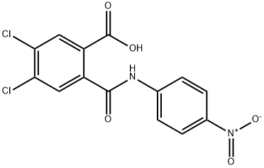 4,5-dichloro-2-({4-nitroanilino}carbonyl)benzoic acid Structure