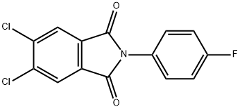 5,6-dichloro-2-(4-fluorophenyl)-1H-isoindole-1,3(2H)-dione Structure