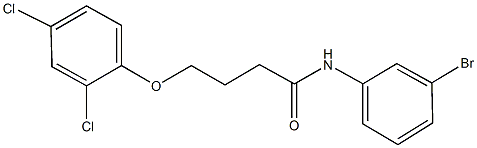 N-(3-bromophenyl)-4-(2,4-dichlorophenoxy)butanamide,325970-60-3,结构式