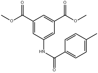 dimethyl 5-[(4-methylbenzoyl)amino]isophthalate 化学構造式