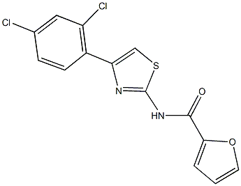 N-[4-(2,4-dichlorophenyl)-1,3-thiazol-2-yl]-2-furamide,325981-40-6,结构式