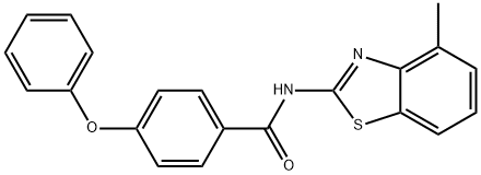 325987-89-1 N-(4-methyl-1,3-benzothiazol-2-yl)-4-phenoxybenzamide