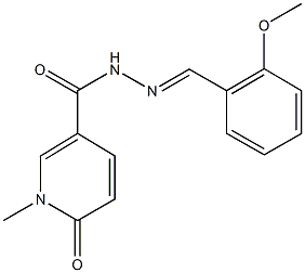 N'-(2-methoxybenzylidene)-1-methyl-6-oxo-1,6-dihydro-3-pyridinecarbohydrazide,325989-46-6,结构式