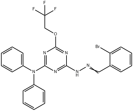 325990-12-3 2-bromobenzaldehyde [4-(diphenylamino)-6-(2,2,2-trifluoroethoxy)-1,3,5-triazin-2-yl]hydrazone