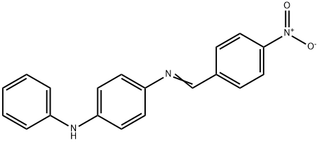 N-(4-anilinophenyl)-N-(4-nitrobenzylidene)amine Structure