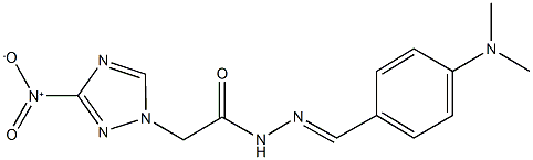 N'-[4-(dimethylamino)benzylidene]-2-{3-nitro-1H-1,2,4-triazol-1-yl}acetohydrazide Structure