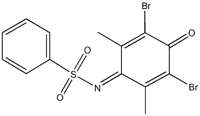 N-(3,5-dibromo-2,6-dimethyl-4-oxo-2,5-cyclohexadien-1-ylidene)benzenesulfonamide,326005-29-2,结构式