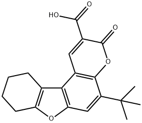 5-tert-butyl-3-oxo-8,9,10,11-tetrahydro-3H-[1]benzofuro[3,2-f]chromene-2-carboxylic acid|