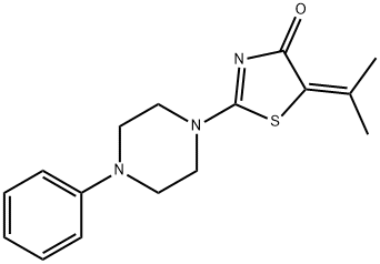 326174-33-8 5-(1-methylethylidene)-2-(4-phenyl-1-piperazinyl)-1,3-thiazol-4(5H)-one