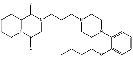 2-{3-[4-(2-butoxyphenyl)-1-piperazinyl]propyl}tetrahydro-2H-pyrido[1,2-a]pyrazine-1,4(3H,6H)-dione Structure