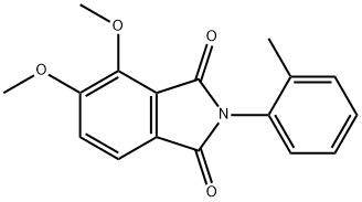 4,5-dimethoxy-2-(2-methylphenyl)-1H-isoindole-1,3(2H)-dione Struktur