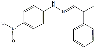 2-phenylpropanal {4-nitrophenyl}hydrazone Struktur