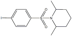 1-[(4-iodophenyl)sulfonyl]-2,6-dimethylpiperidine Structure