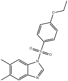 4-[(5,6-dimethyl-1H-benzimidazol-1-yl)sulfonyl]phenyl ethyl ether Struktur