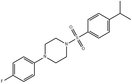 1-(4-fluorophenyl)-4-[(4-isopropylphenyl)sulfonyl]piperazine Struktur