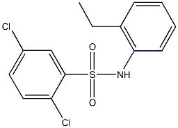 2,5-dichloro-N-(2-ethylphenyl)benzenesulfonamide,326898-66-2,结构式