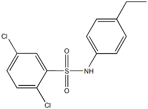 2,5-dichloro-N-(4-ethylphenyl)benzenesulfonamide Struktur