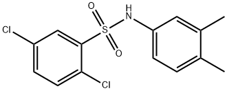 2,5-dichloro-N-(3,4-dimethylphenyl)benzenesulfonamide Structure