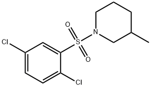 1-[(2,5-dichlorophenyl)sulfonyl]-3-methylpiperidine Struktur
