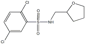 2,5-dichloro-N-(tetrahydro-2-furanylmethyl)benzenesulfonamide 结构式