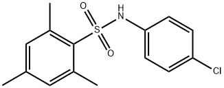 N-(4-chlorophenyl)-2,4,6-trimethylbenzenesulfonamide 化学構造式