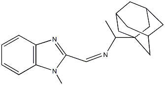 N-[1-(1-adamantyl)ethyl]-N-[(1-methyl-1H-benzimidazol-2-yl)methylene]amine|