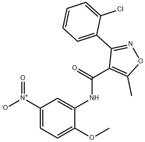 326902-87-8 3-(2-chlorophenyl)-N-{5-nitro-2-methoxyphenyl}-5-methyl-4-isoxazolecarboxamide