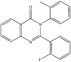 2-(2-fluorophenyl)-3-(2-methylphenyl)-4(3H)-quinazolinone Structure